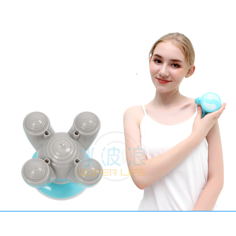 Máy Massage Mini Cầm Tay XF68 – Máy Massage Cầm Tay 3 Đầu – Máy Massage Mini Chân Tròn (Màu Ngẫu Nhiên)