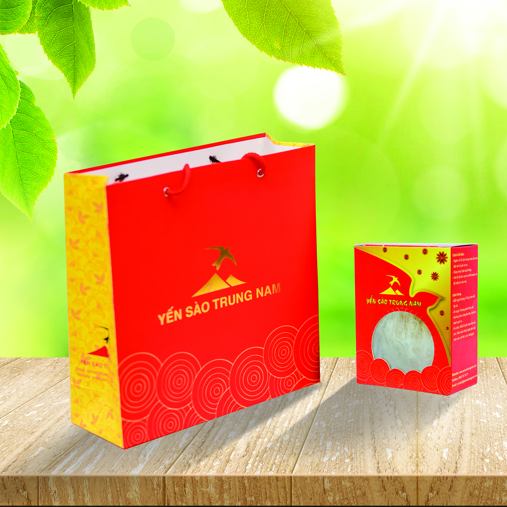 Tổ Yến Sào Tinh Chế (8g/Hộp) (Tổ Yến làm sạch/Tổ Yến Sạch chế biến từ Tổ Yến Thô /Tổ Yến còn lông) Yến Sào Trung Nam