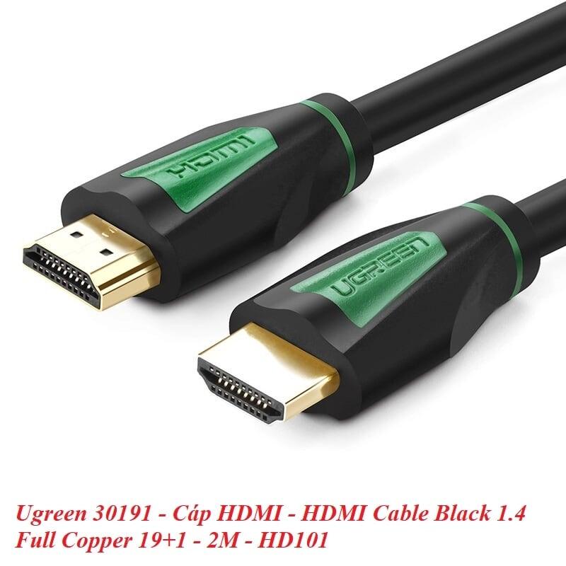 Ugreen UG30191HD116TK 2M màu Đen Cáp tín hiệu HDMI chuẩn 1.4 hỗ trợ phân giải 4K * 2K - HÀNG CHÍNH HÃNG