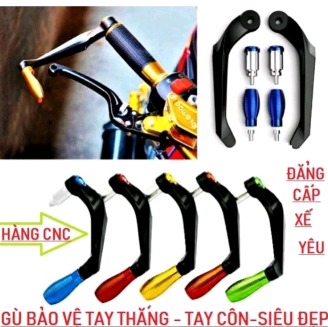 BỘ 2 GÙ CHỐNG ĐỔ BẢO VỆ TAY LÁI XE MÁY TRANG TRÍ CỰC ĐẸP MẪU MỚI