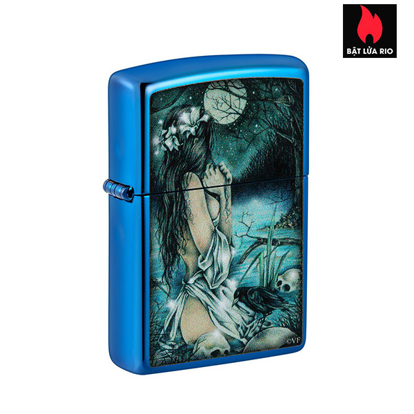 Bật Lửa Zippo 49764 – Zippo Victoria Francés High Polish Blue