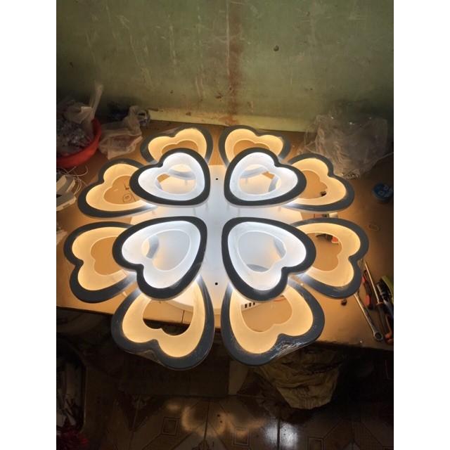 Đèn trần 12 cánh hình trái tim