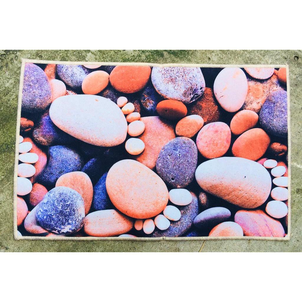 Thảm chùi chân 3D chống trơn trượt - Giao ngẫu nhiên