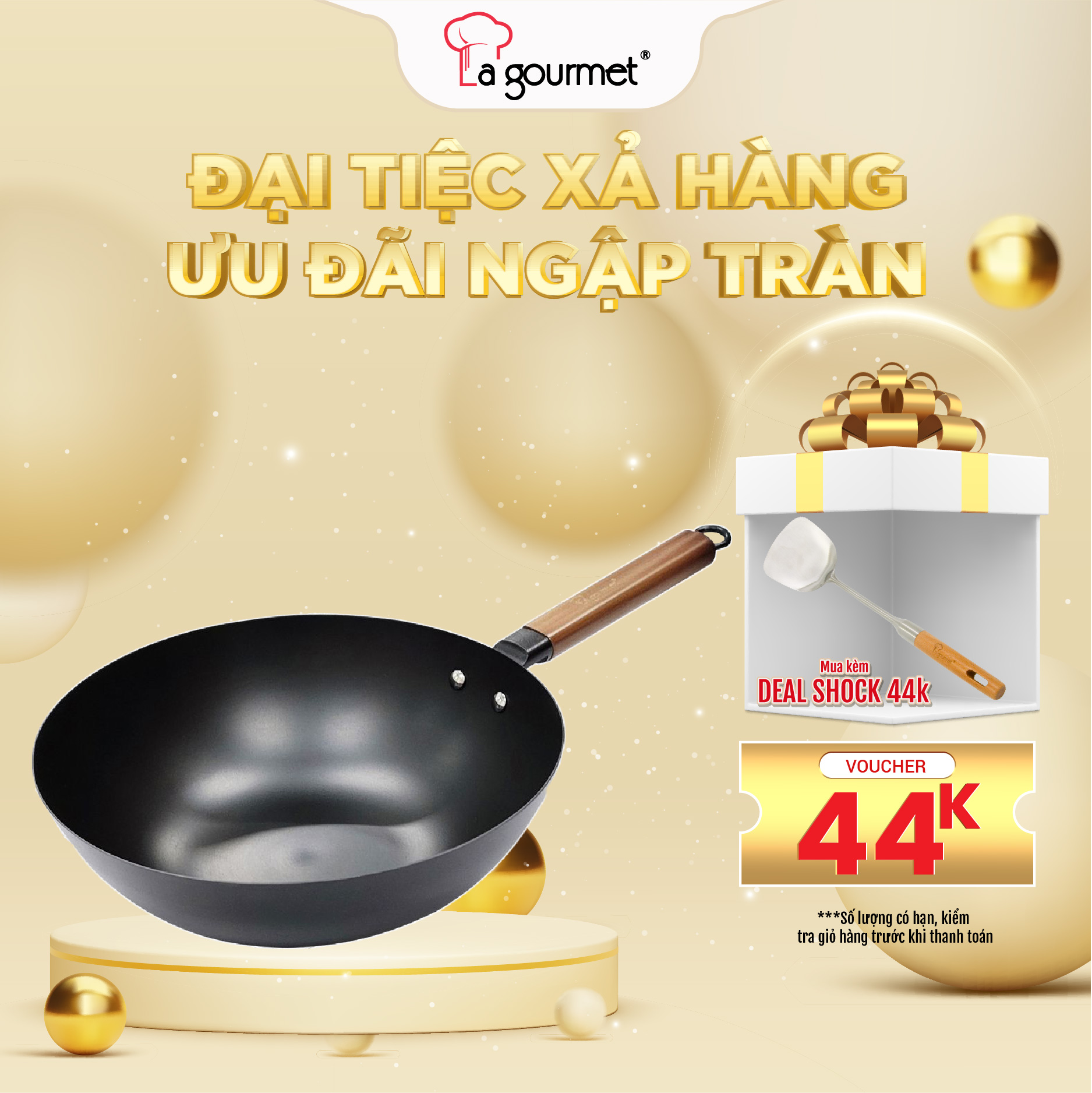 Chảo Thép KIKARU Nitrigan La gourmet cao cấp chính hãng 30 cm lòng sâu 412515 - Sử dụng được bếp từ