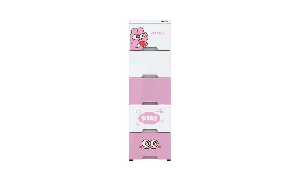 Tủ nhựa trẻ em 5 ngăn Happy Kids SUNHOUSE KS-CA343G5 - Hàng chính hãng
