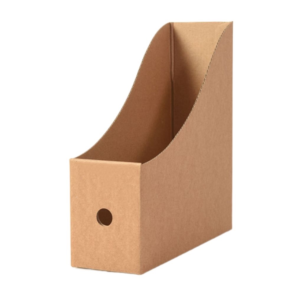 Combo 5 Giá Đỡ Sách Tạp Chí Tài Liệu Để Bàn Bằng Giấy Carton Có Thể Gấp Gọn Kèm Tem Dán Phân Loại