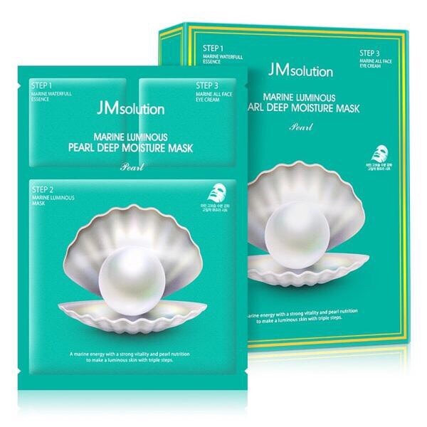 [ 10 miếng ] Mặt nạ dưỡng trắng JMsolution Marine Luminous Pearl Deep Moisture Mask 30ml