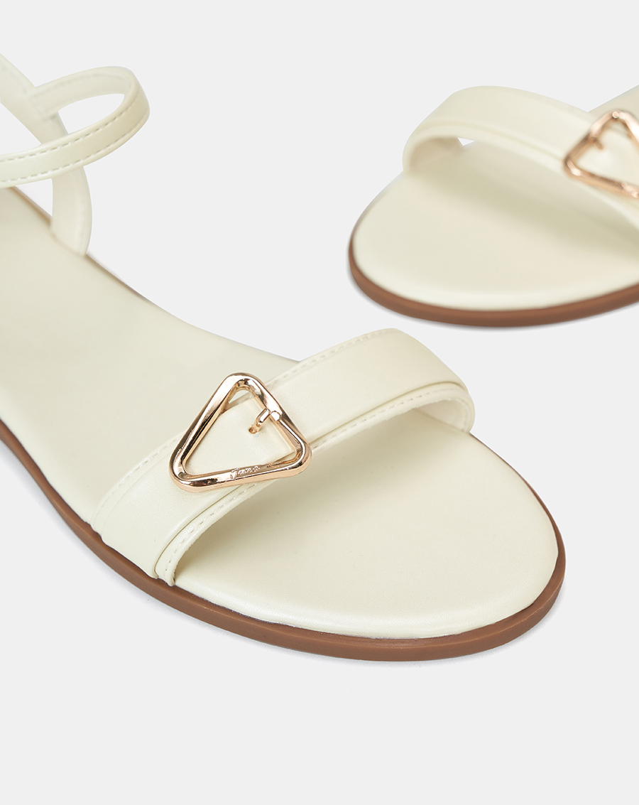 Giày Sandal Nữ 3cm Thời Trang JUNO Bệt Trang Trí Khoá SD03068