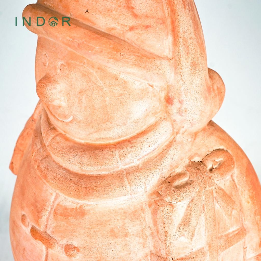 Tượng ông già tuyết big size chất liệu đất nung terracotta Tượng decor Noel Tượng trang trí nội ngoại thất