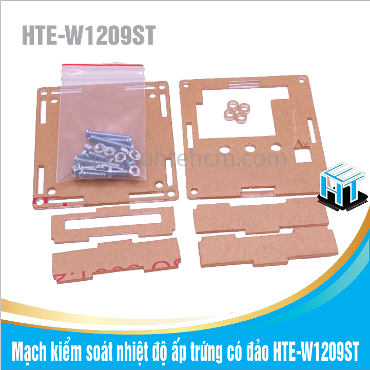 Mạch kiểm soát nhiệt độ ấp trứng có đảo HTE-W1209ST - Kèm vỏ mica