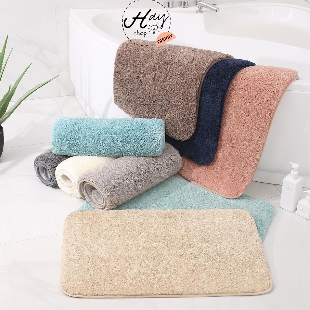 Thảm Chùi Chân Nhà Tắm, Thảm Lông Lau Chân Chống Trượt Đẹp Cao Cấp Siêu Thấm