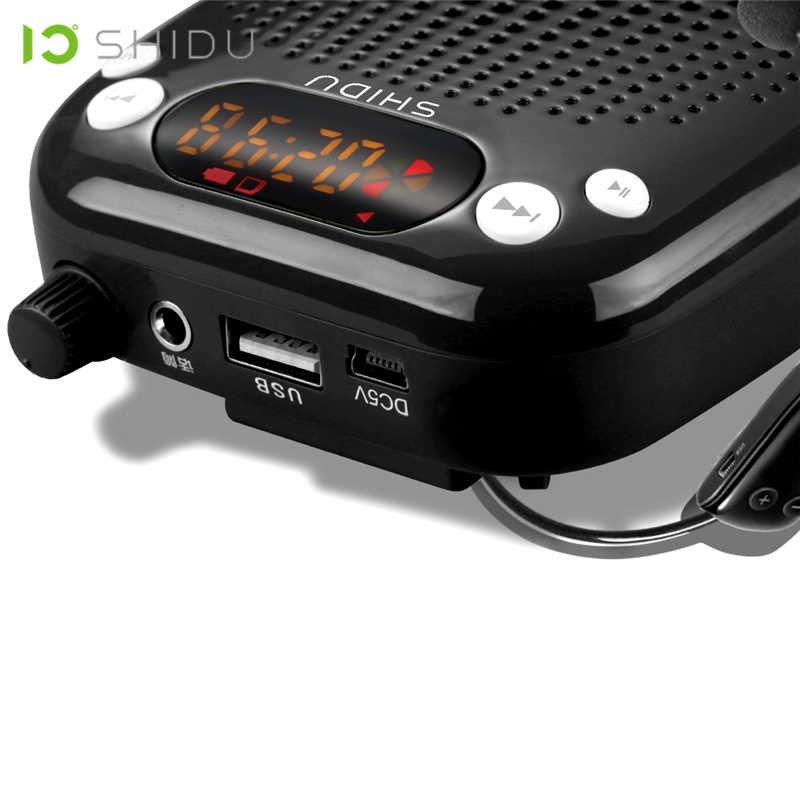 Máy Trợ Giảng UHF SHIDU SD-S611 Kèm Micro Không Dây Cài Áo Cầm Tay SHIDU U66 - Hàng Chính Hãng