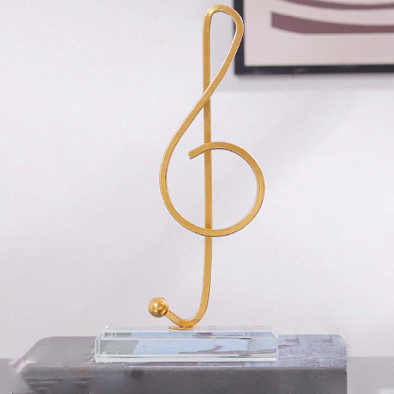 2 in Pack Music Note Figurines Statues Collectible for Cabinet Gifts Decor