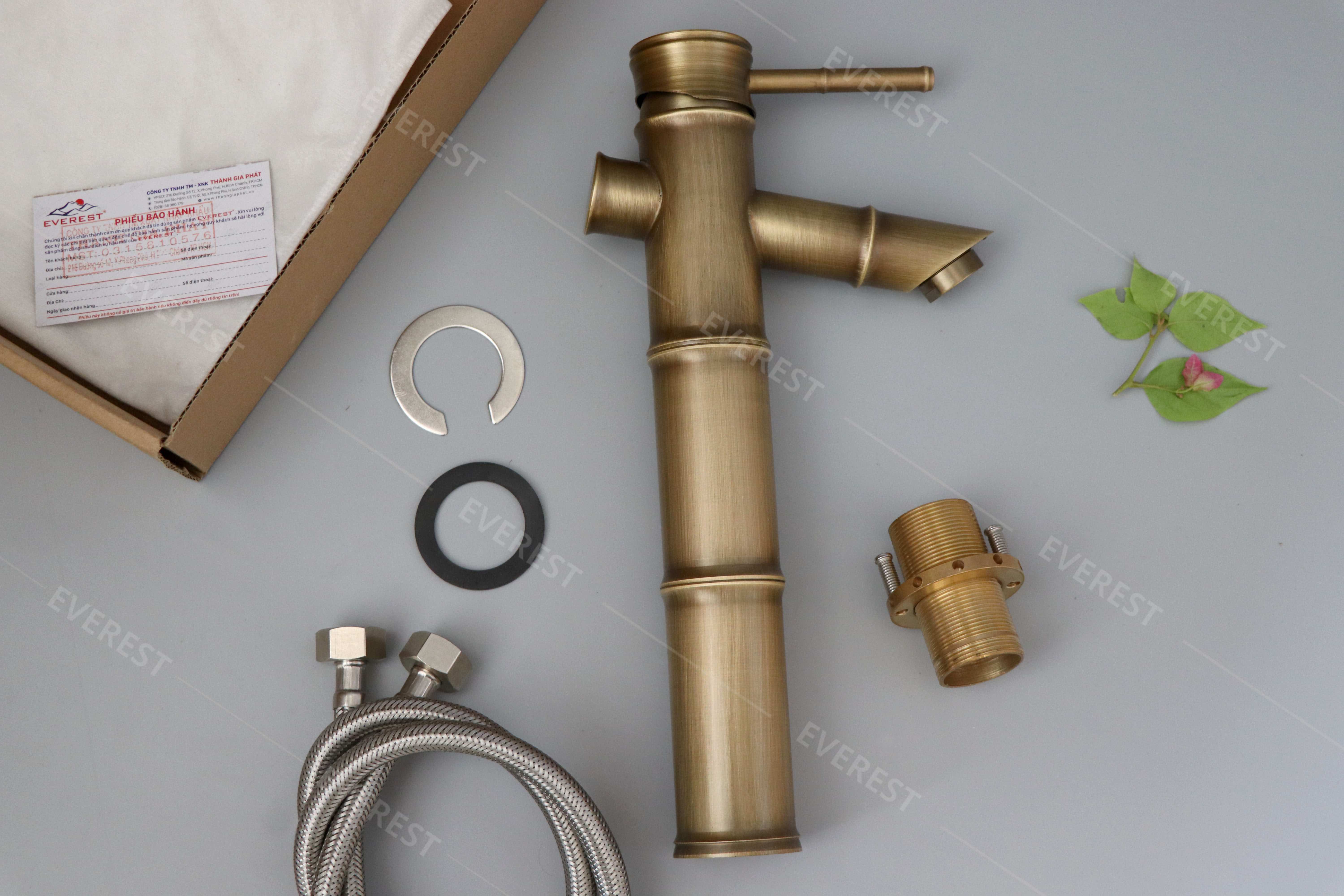 Vòi lavabo bằng đồng EVEREST EV-3015
