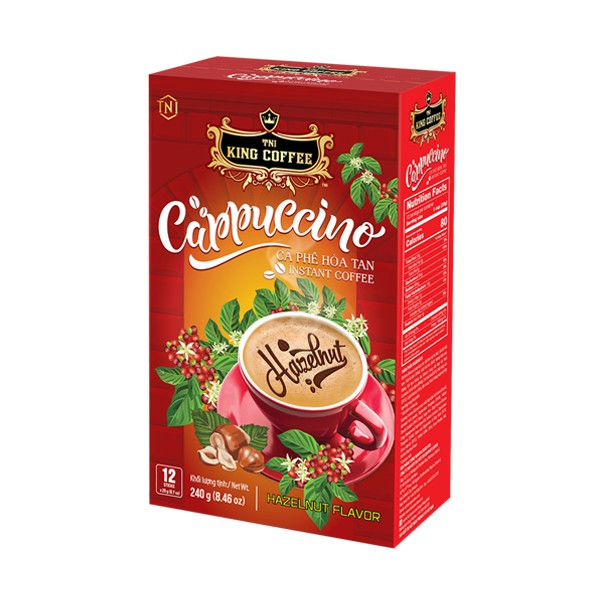 Cà phê hòa tan Cappuccino TNI King Coffee 240g (12 gói)