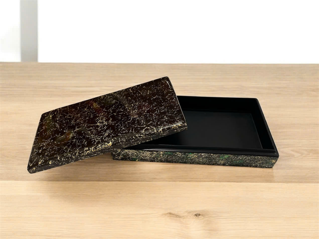 Hộp chữ nhật sơn mài cao cấp cẩn ốc Thanh Bình Lê đa năng đựng đồ vật nhỏ, làm quà tặng ý nghĩa size 23x12x5 cm