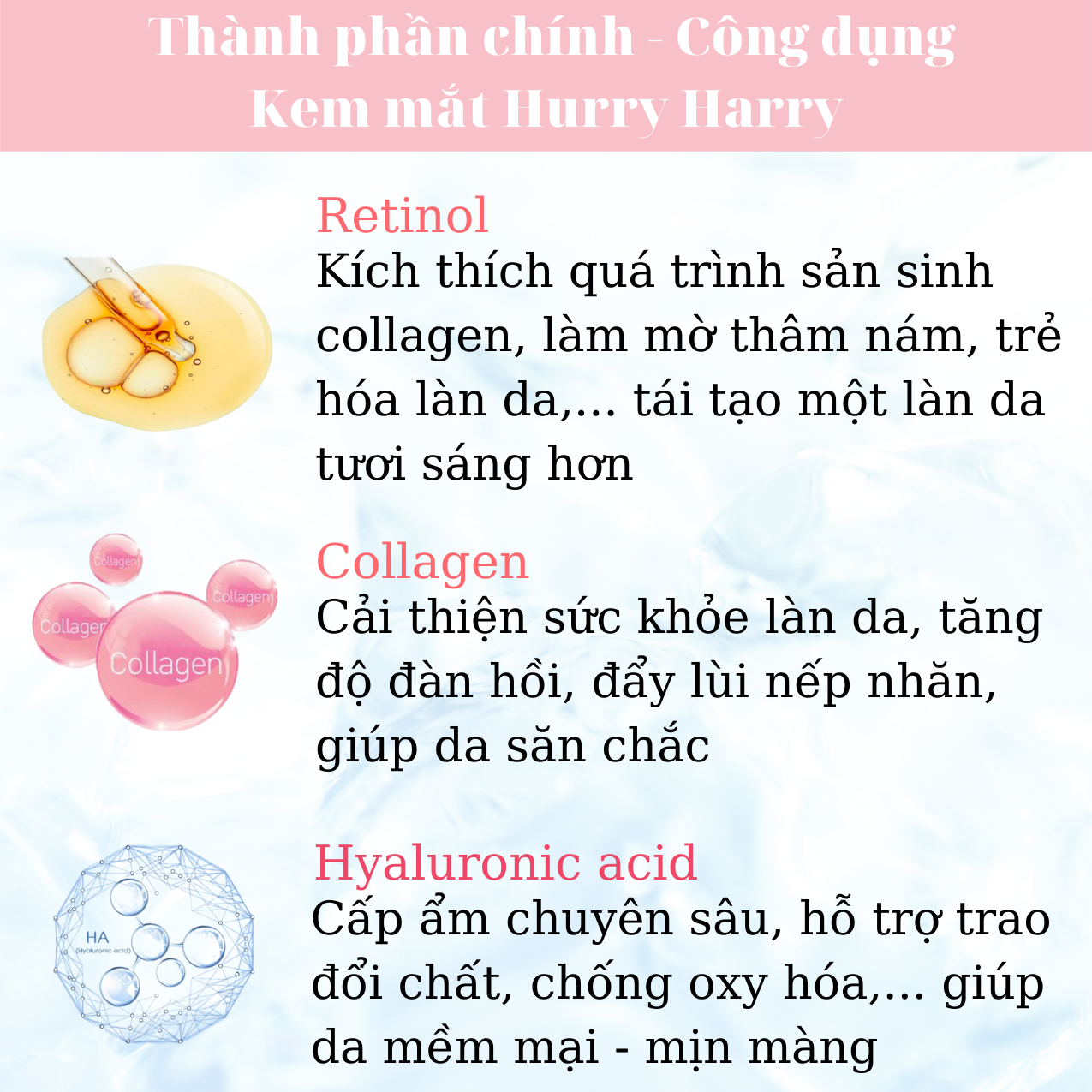 【HOT 2021】Thỏi Serum Collagen Chống Nhăn, Dưỡng Da Vùng Mắt Nhật Bản - Hurry Harry 3.4g