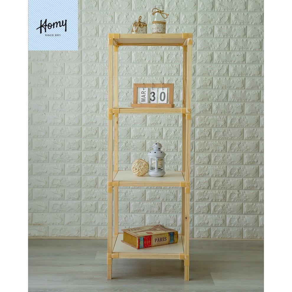 Kệ gỗ 4 tầng vuông HOMY| size 38x38