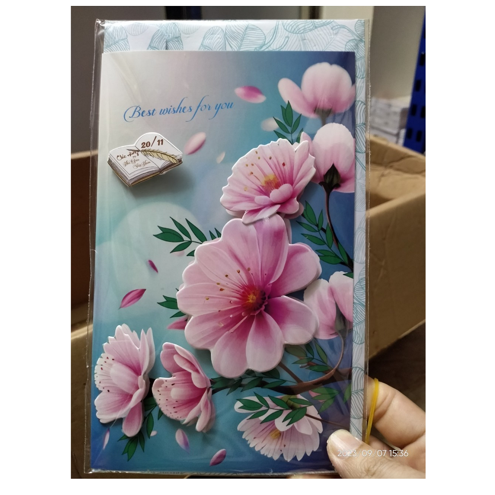 Combo 5 Thiếp 20/11 in nổi 3D loại to