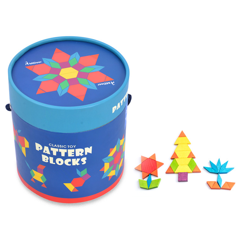 Bộ xếp hình gỗ 250 miếng Mideer Partern Blocks