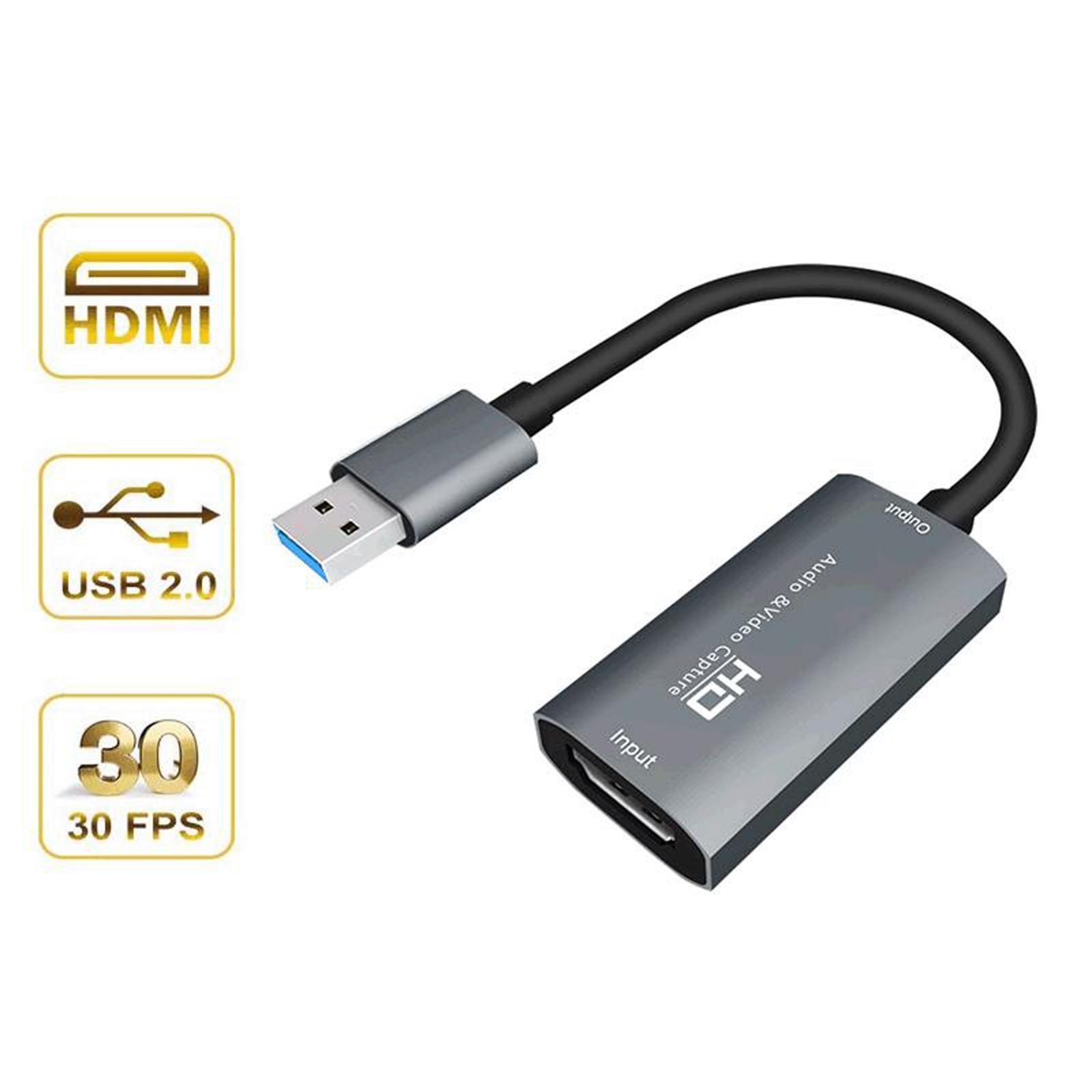 Compact Portable   to USB Video  Card Grabber Cable Game Broadcast