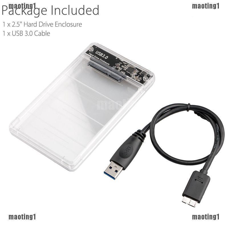 Khay Đựng Ổ Cứng Ngoài 2.5in SATA USB SSD Có Đèn led