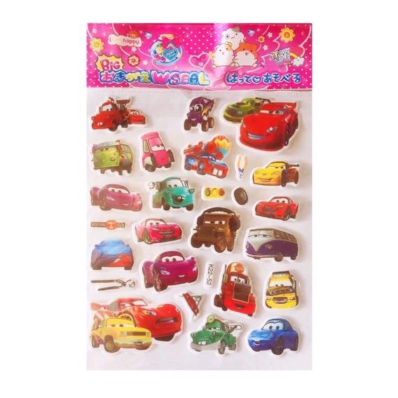 Hình dán nổi 3D - vĩ 18 tấm hình nhiều mẫu