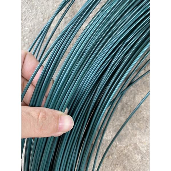 5 Mét dây thép bọc nhựa không rỉ màu xanh loại 2,5 li