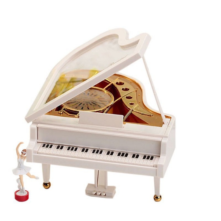 Hộp phát nhạc piano với vũ công múa bale