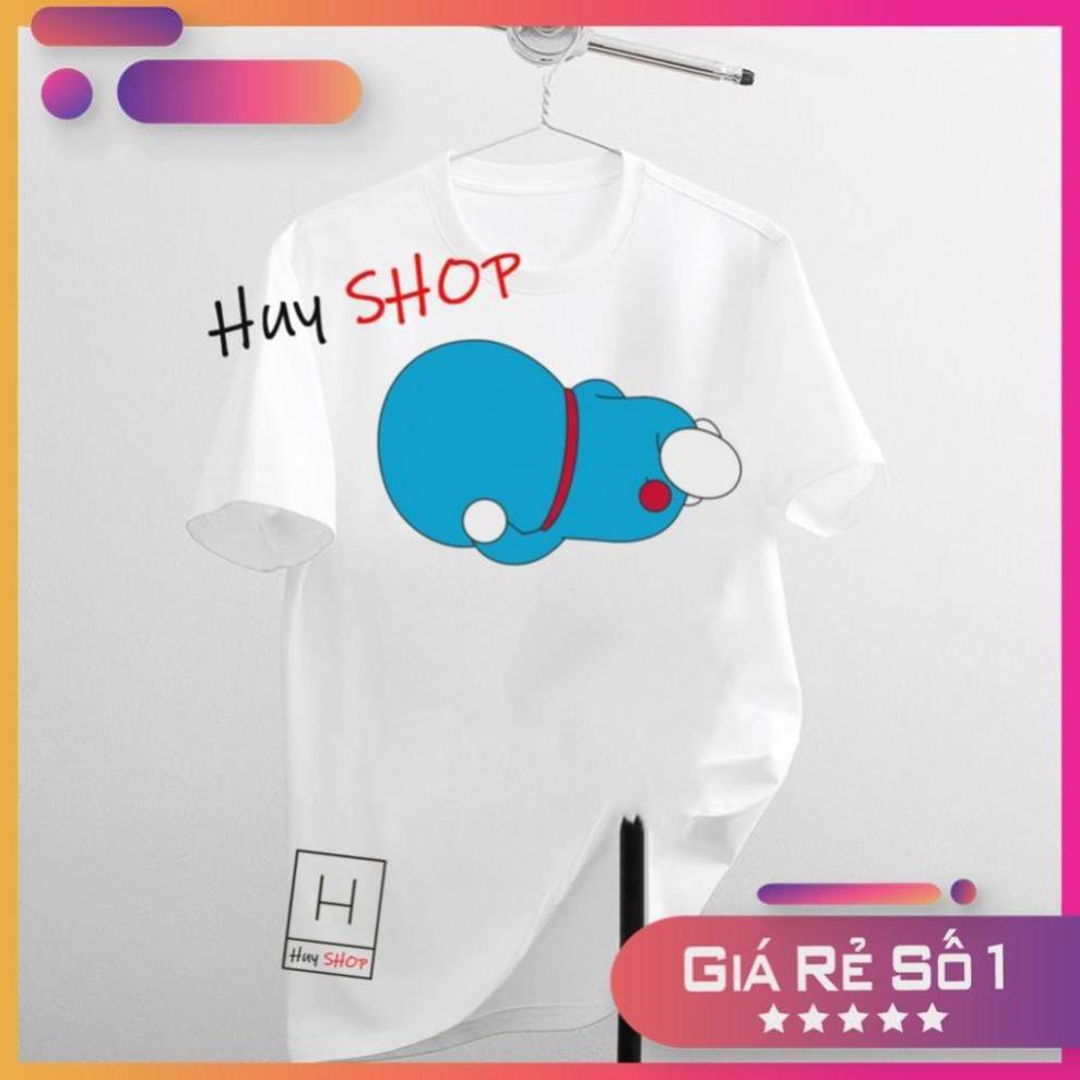 SIÊU PHẨM Áo Thun Doraemon Nữ Nam Trắng Full Size Cotton Mẫu Mới Áo thun Hàn Quốc Unisex - Áo thun tay lỡ 607