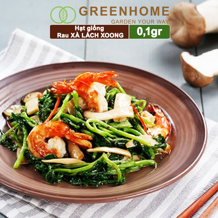 Hạt Giống Rau Xà Lách Xoong Greenhome, Gói 0.1g, Dễ Trồng Quanh Năm, Độ Nảy Mầm Cao, Thu Hoạch Nhanh, Năng Suất Cao R01