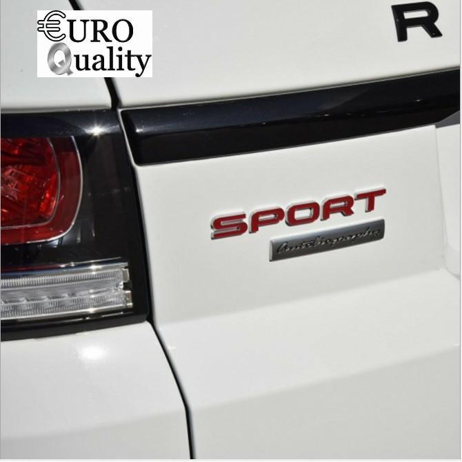 Tem dán decal thể thao SPORT nổi 3D Inox trang trí ô tô