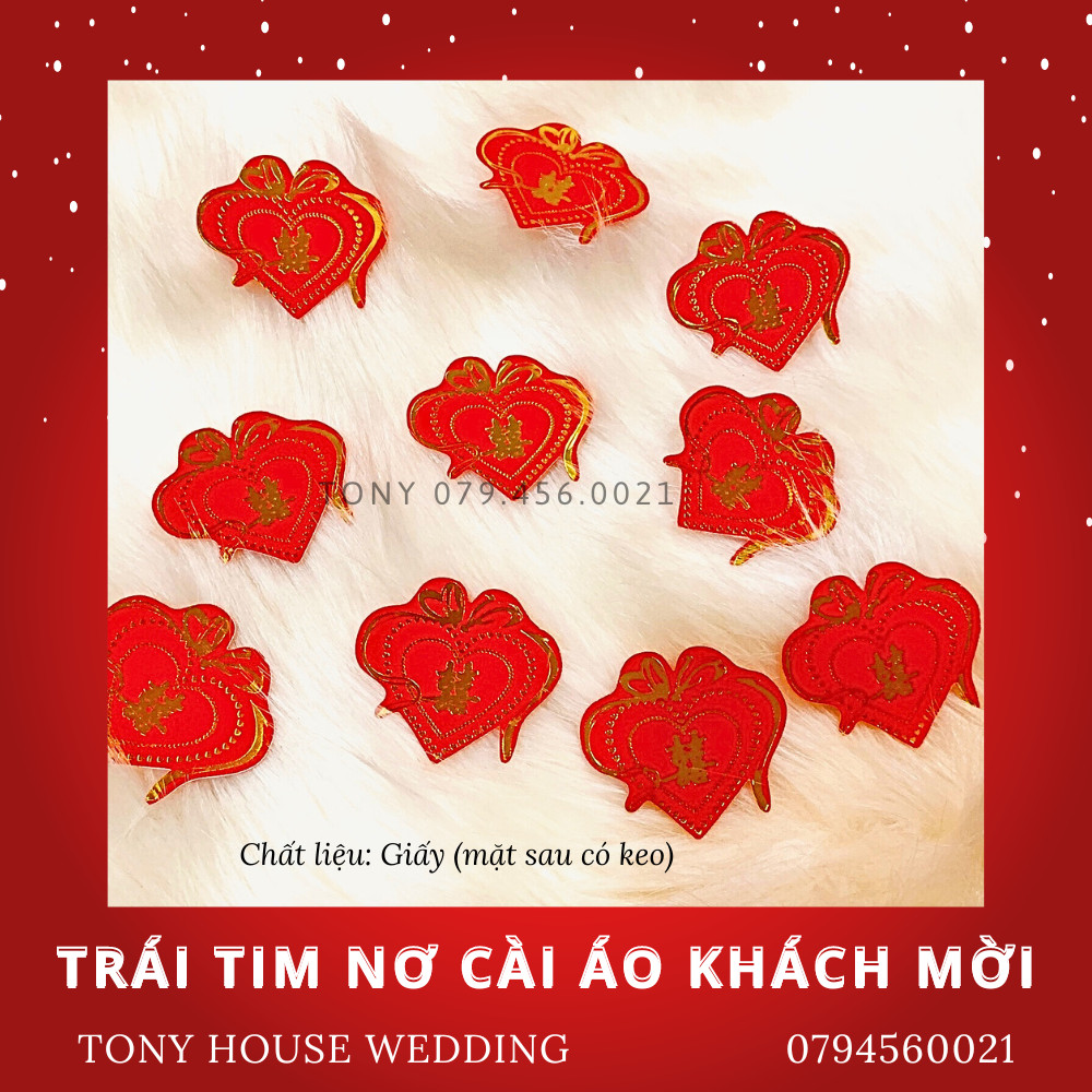 TRÁI TIM SONG HỶ CÀI ÁO KHÁCH DỰ TIỆC CƯỚI