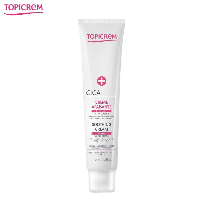 Topicrem Kem Làm Lành Da, Dưỡng Ẩm, Chống Nhiễm Khuẩn CICA Repair Cream 40ml