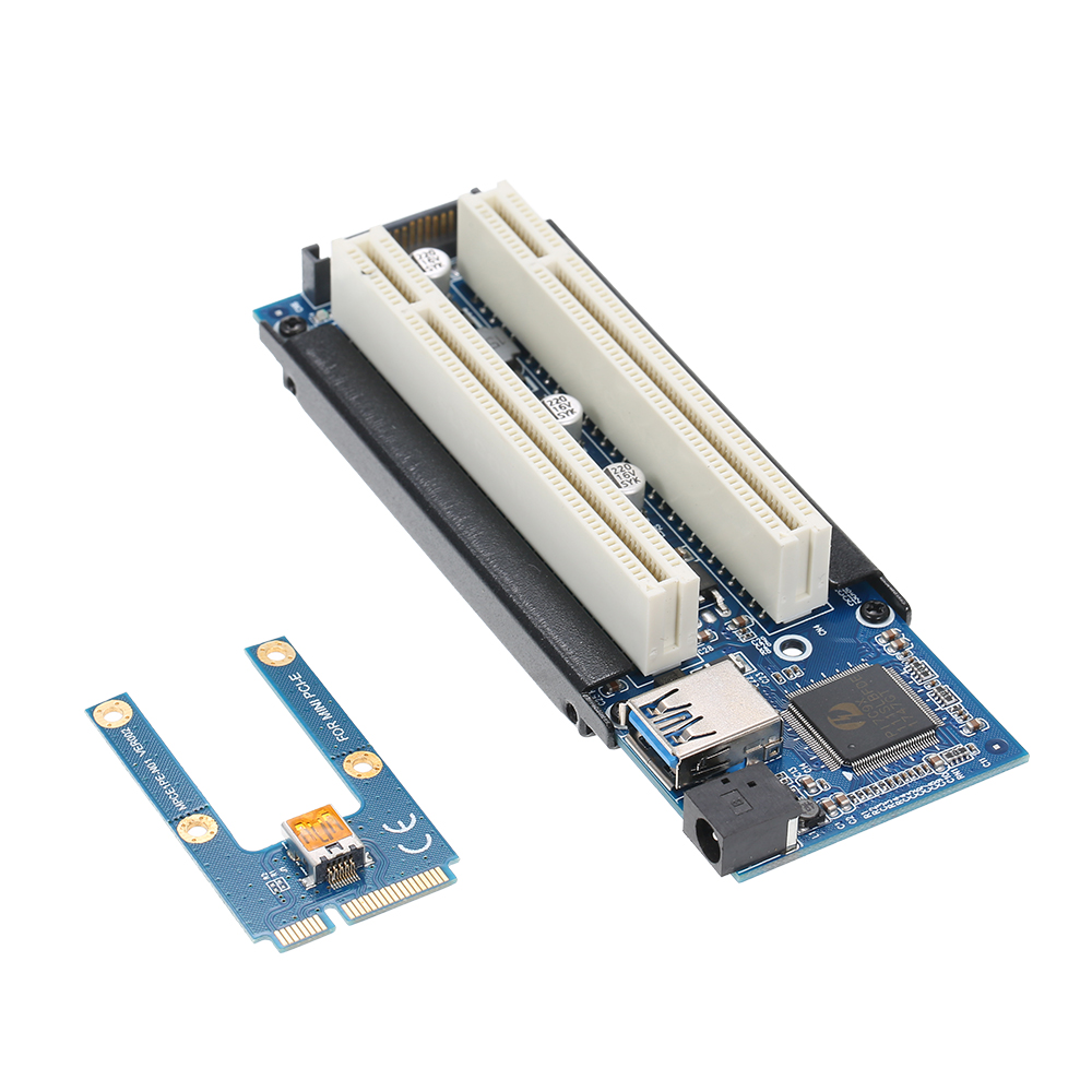 Mini PCI-E sang PCI Card adapter mPCI-E to PCI Riser Adapter with SATA Power Cable Expansion Card with external Capture