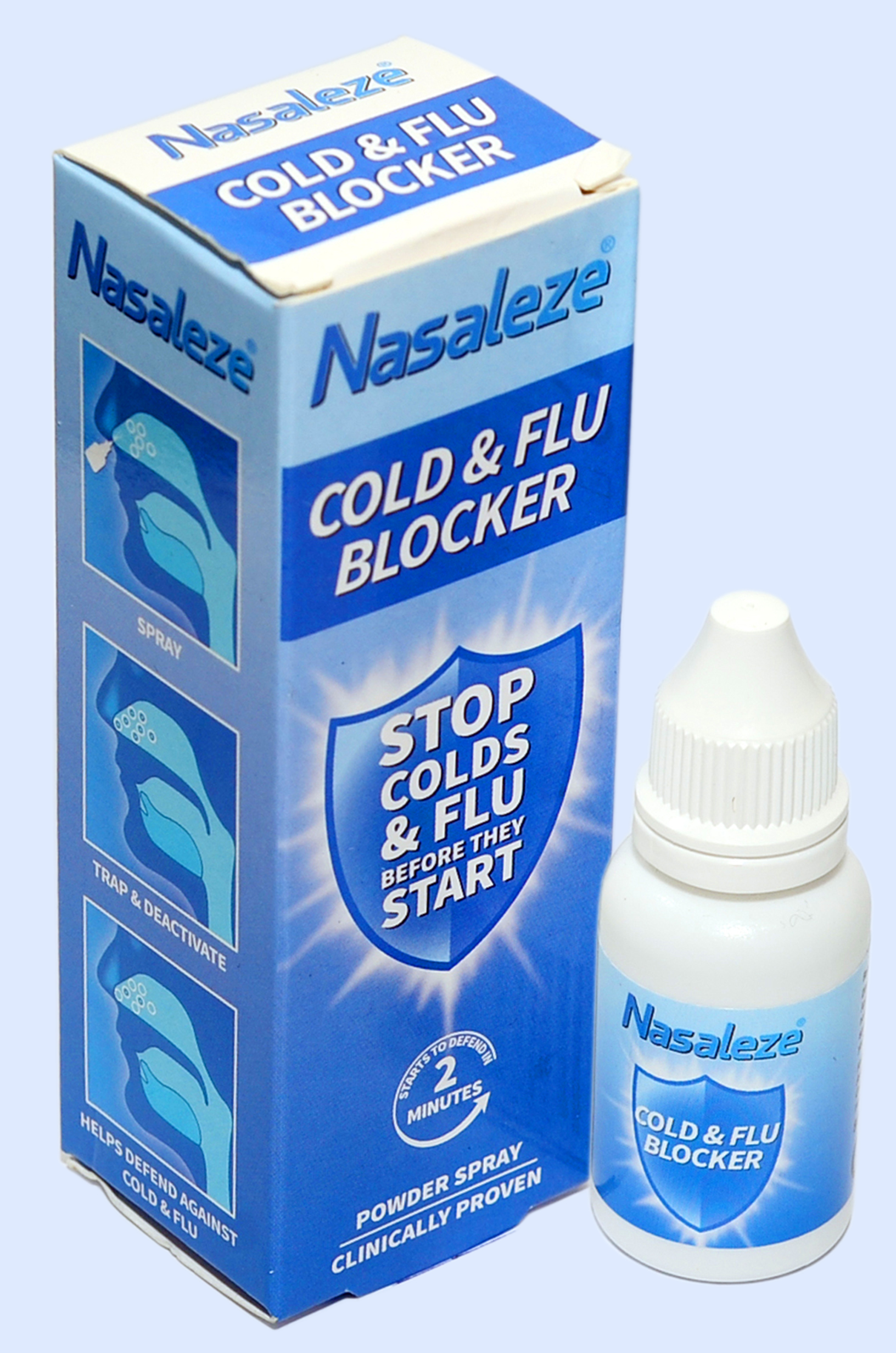 [MUA 1 TẶNG 1] Bột xịt mũi Nasaleze Cold &amp; Flu Blocker