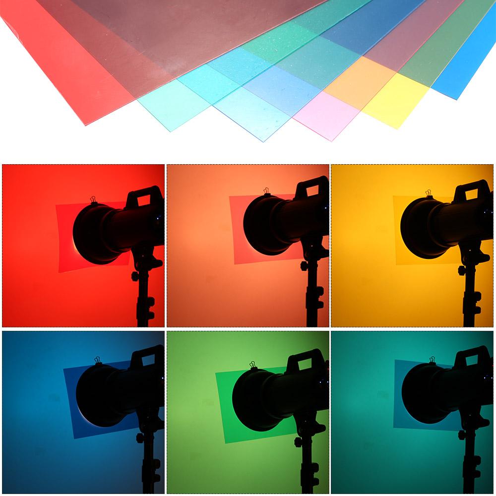 Bộ lọc cho Đèn Flash 6 cái 25 * 20 cm Chiếu sáng trong suốt