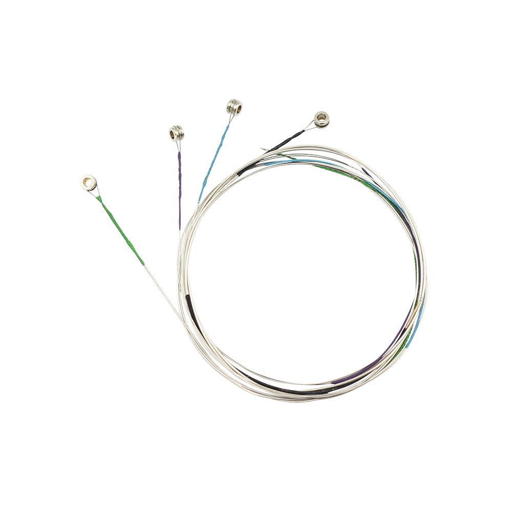 Durable 4 Pieces Cupronickel Strings Set with 1 Piece Plastic Pitch Pipe E/A/D/G for Violin Accessory