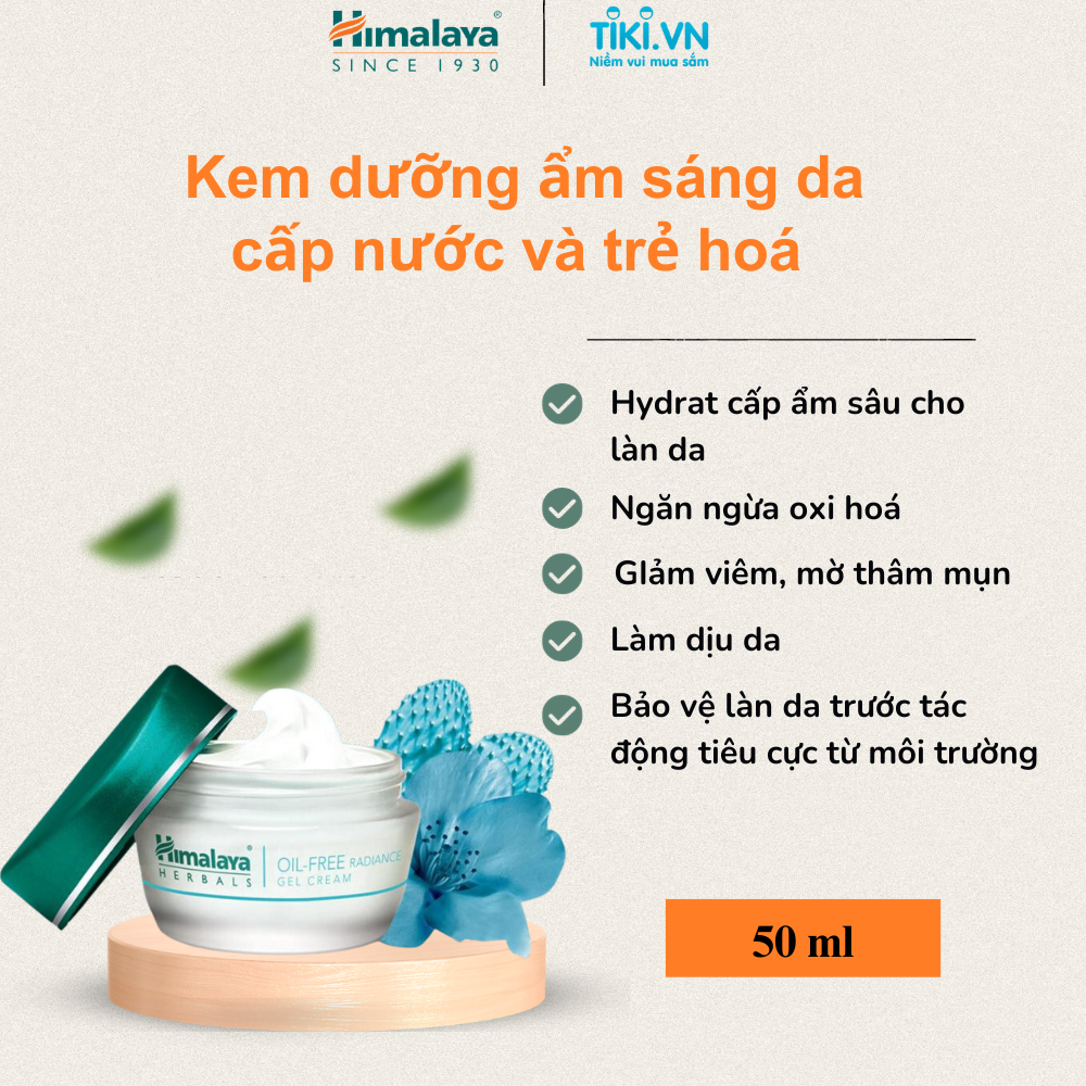 Kem Dưỡng Trắng Da Dành Cho Da Dầu 50ML Himalaya Since 1930