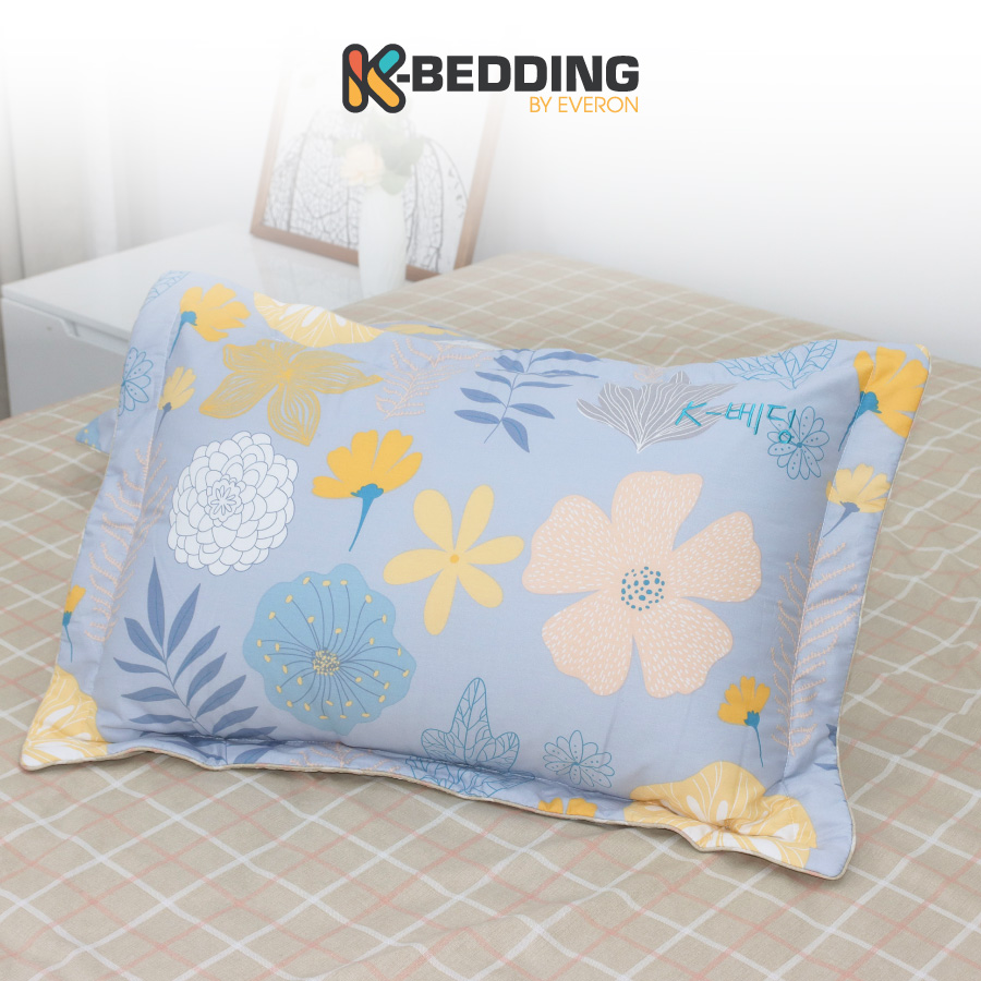 Vỏ Gối Nằm Chần Bông Cotton K-bedding by Everon 45x65cm