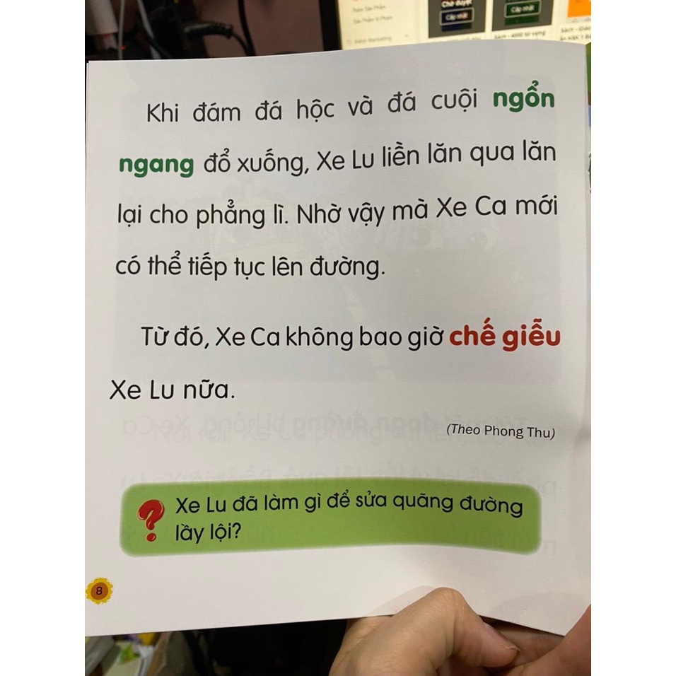 Combo 6 cuốn Truyện chữ to cho bé : Tập đánh vần tập đọc