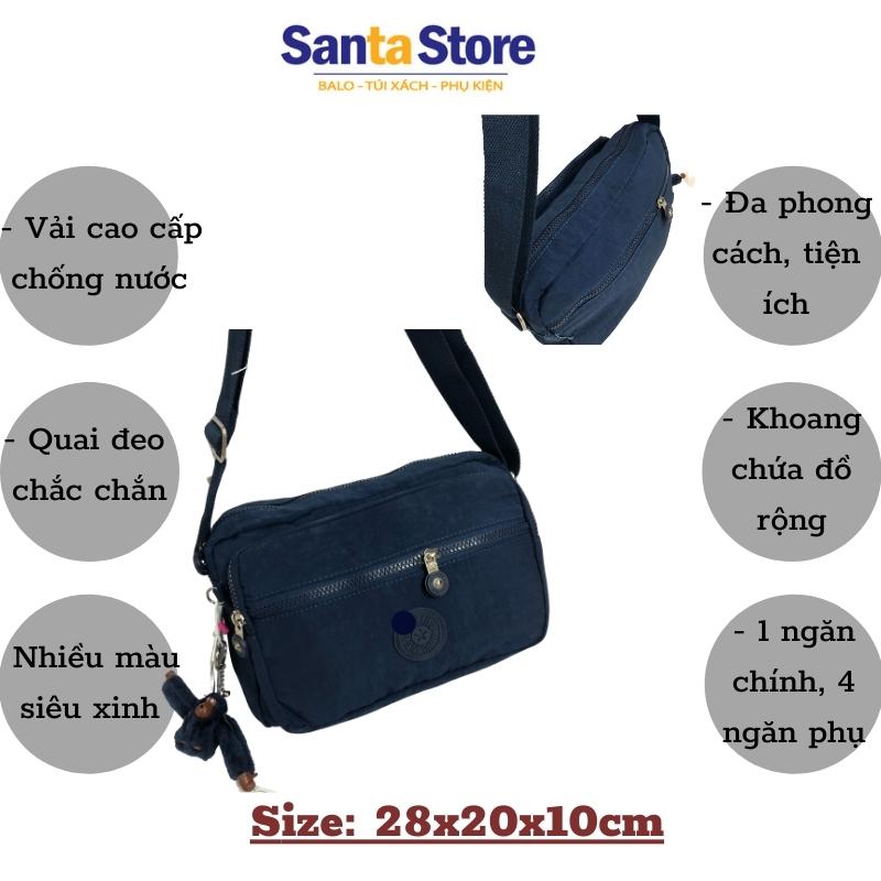 Túi đeo chéo nữ vải dù đeo vai KL1803 nhiều ngăn đựng điện thoại, ví tiền thời trang cao cấp