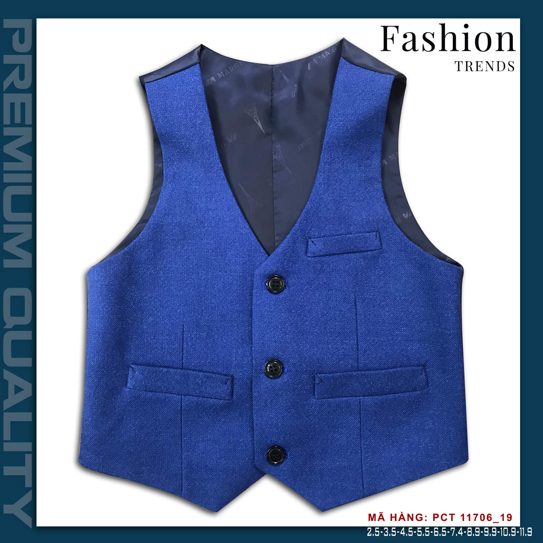 BỘ VEST BÉ TRAI CATRIO PCT11706/19 LÀ BỘ COMPLET TRẺ EM từ 2 tuổi đến 11 tuổi  phù hợp ngày lễ tết, tiệc cưới thuộc BST quần áo complet veston trẻ em CATRIO mùa thu đông 2021
