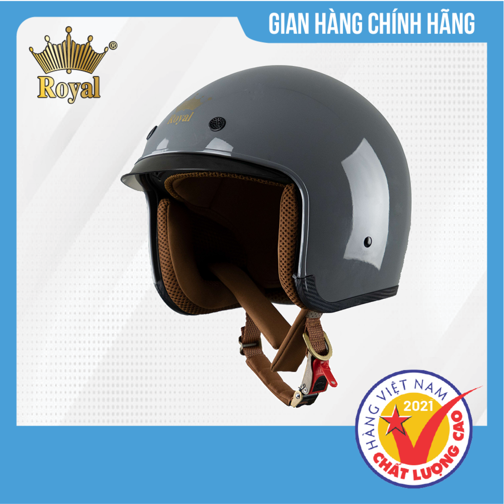 Mũ Bảo Hiểm 3/4 Đầu Royal M139 Kính Âm Thời Thượng Tiện Nghi - M