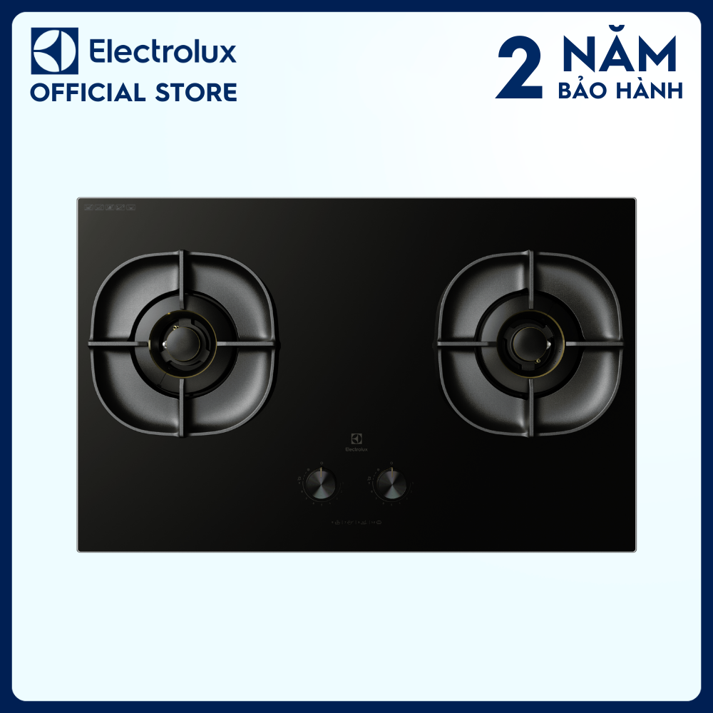 [Miễn phí giao hàng toàn quốc] Bếp ga âm 80cm Electrolux UltimateTaste 700 với 2 vùng nấu - EHG8251BC - Kiềng gang chắn gió, ngắt ga tự động, hiệu suất nấu cao, 9 mức lửa khác nhau [Hàng chính hãng]