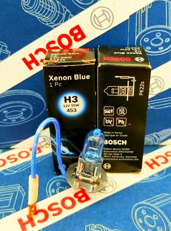 Bóng Đèn Xenon Bosch H3 12V 55W Xenon Blue (Hộp 1 Bóng)