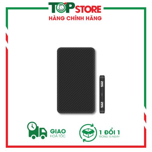 Pin Dự Phòng ELOOP E30, 5000mAh Chính Hãng- NEW MÀU ĐEN
