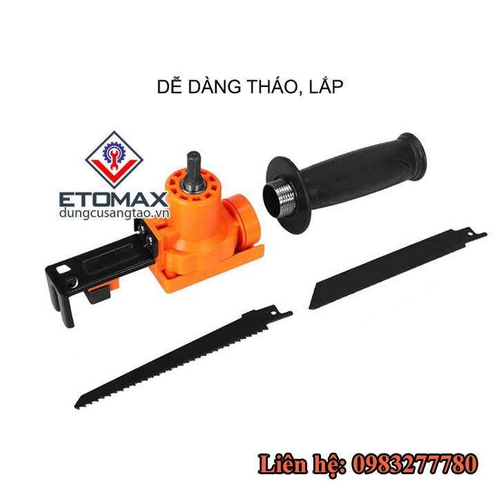 Phụ kiện chuyển máy khoan thành máy cưa lọng, cưa kiếm