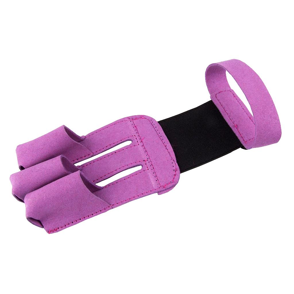 Arrow Bow Adjustable Comfort Archery 3 Finger Glove Guard Protector Hunting