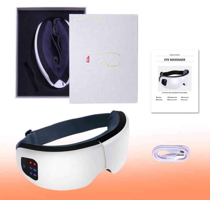 Máy Massage mắt - Eye massager 6S công nghệ nhiệt hồng ngoại, có tích hợp Bluetooth nghe nhạc thư giãn.